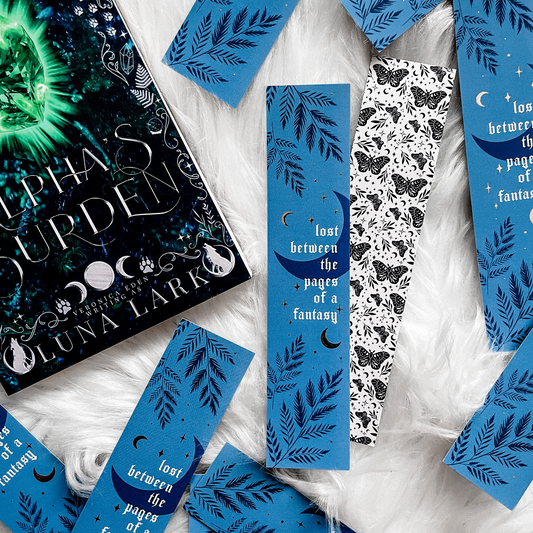 Lost Between the Pages of a Fantasy Foiled Bookmark