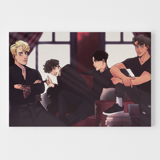 Crowned Crows Art Print