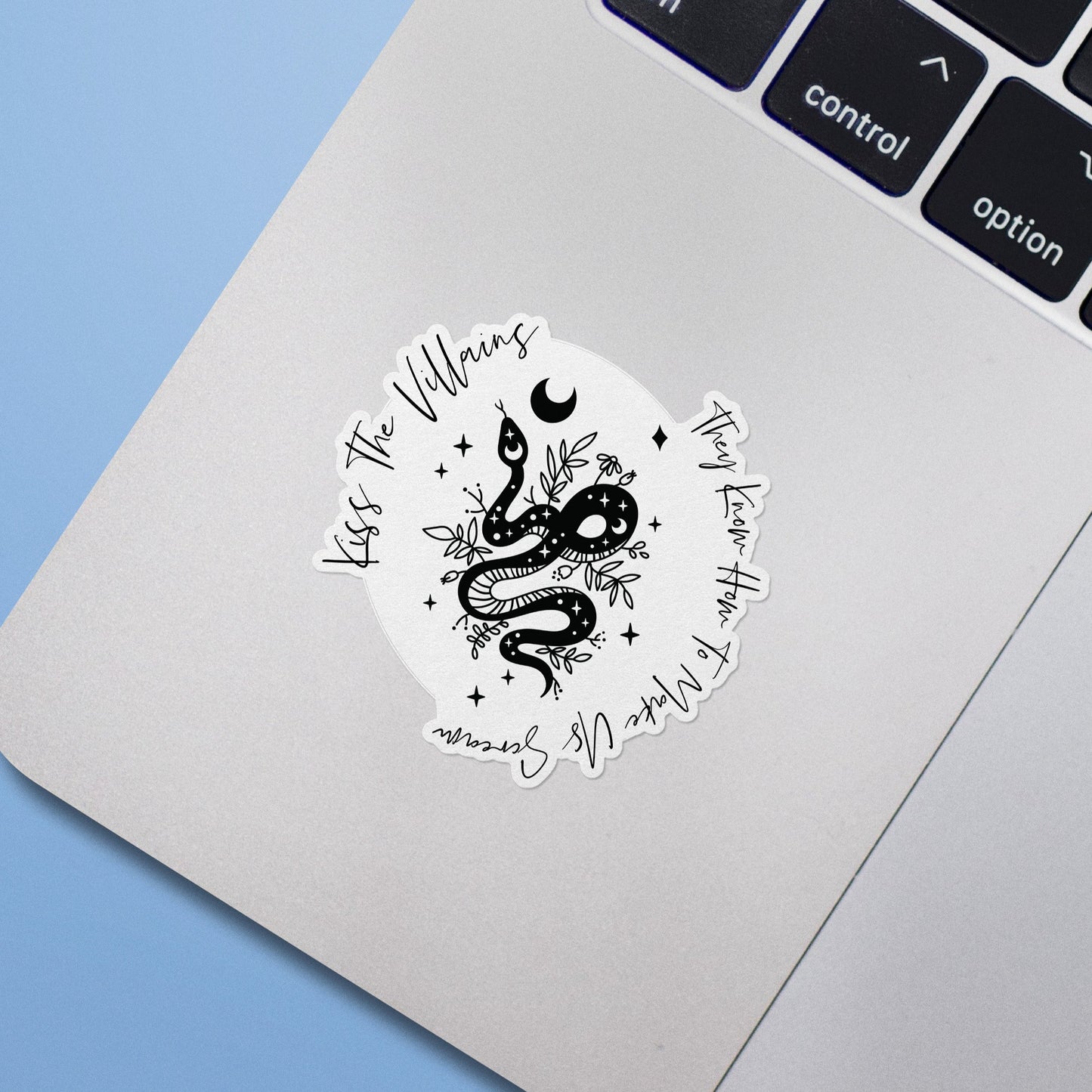 Kiss the Villains They Know How to Make Us Scream Sticker