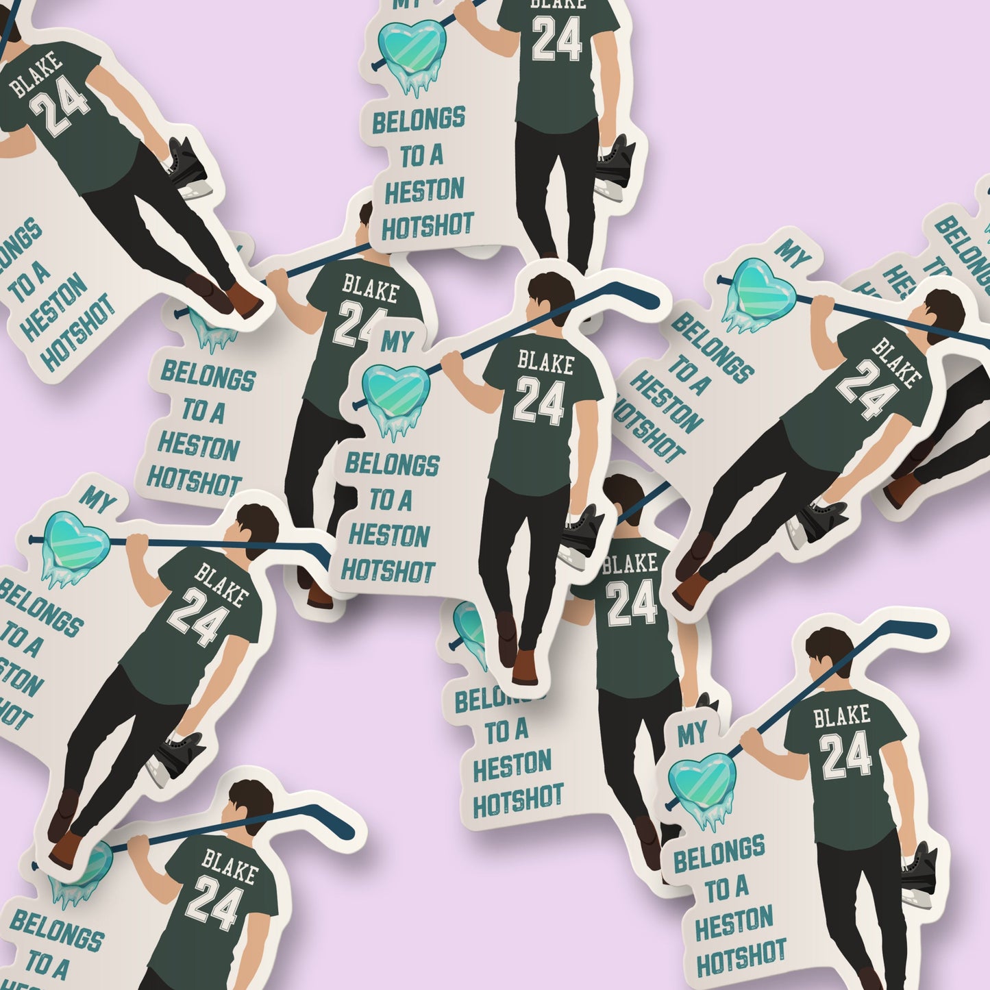 My Heart Belongs to a Heston Hotshot (BLAKE #24) Sticker