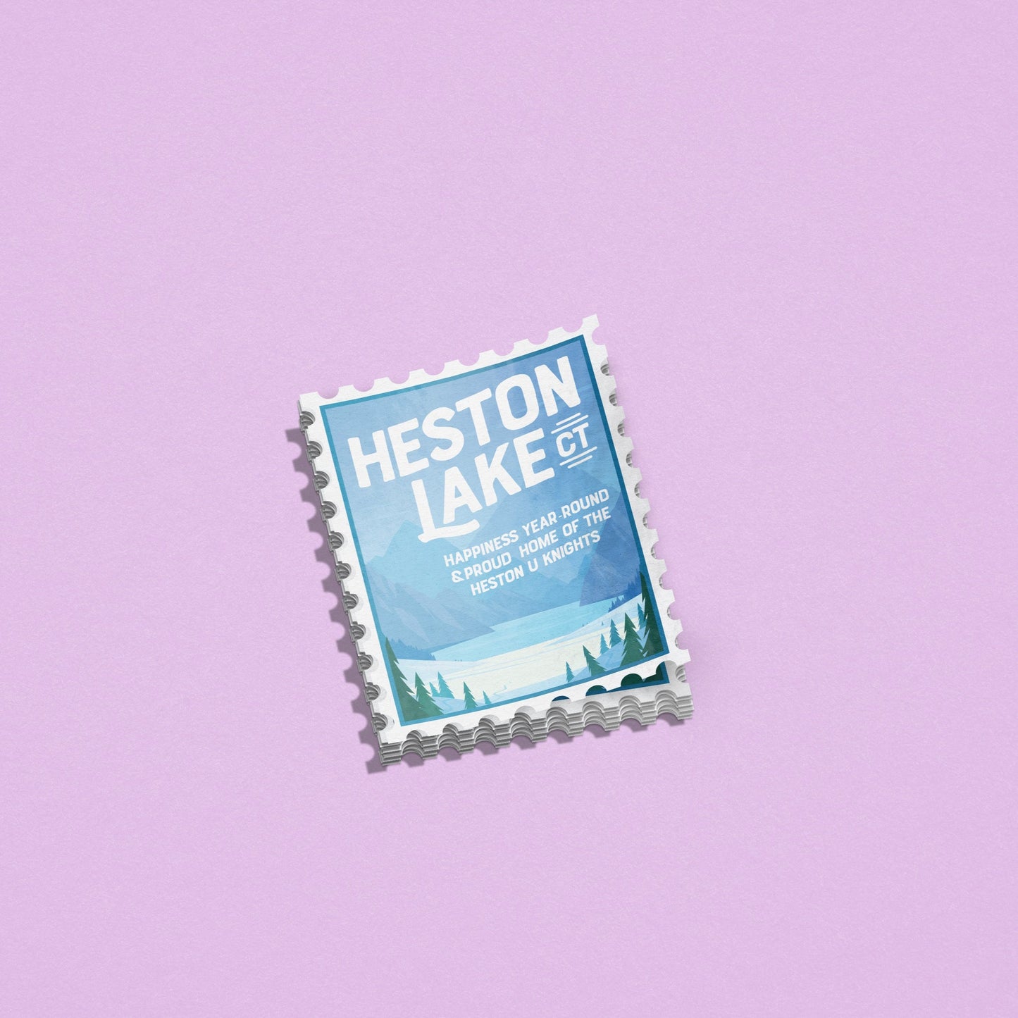 Heston Lake Stamp Sticker