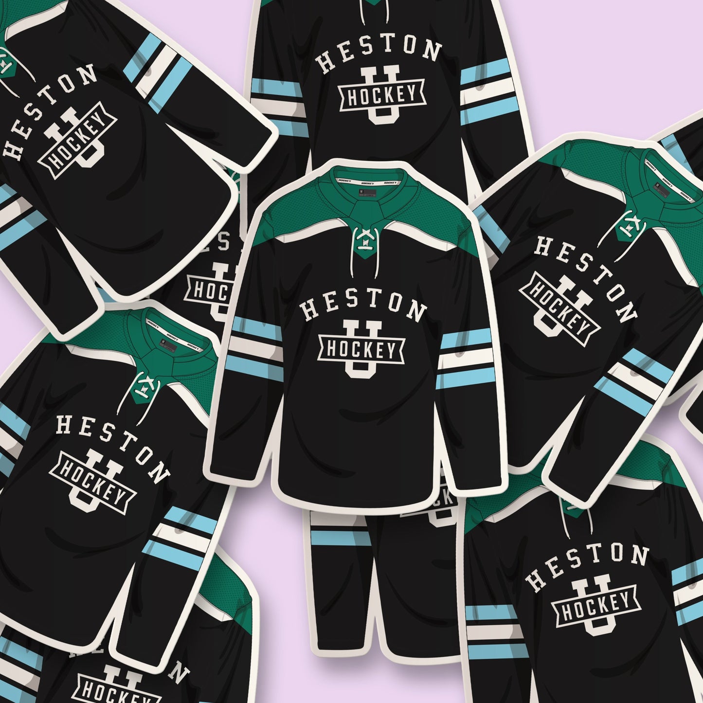 Heston Hockey Jersey Sticker