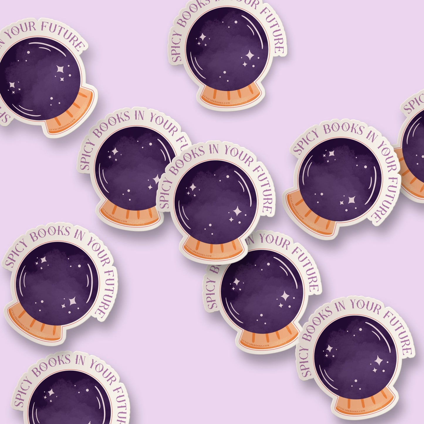 Spicy Books in Your Future Crystal Ball Sticker