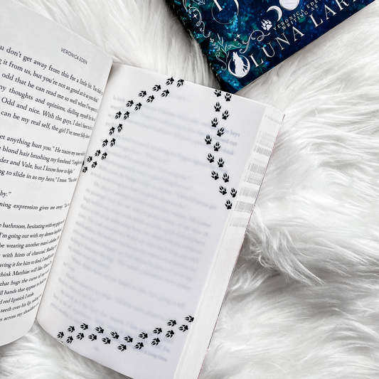 Shifter Romance Wolf Paw Prints Artwork Overlay