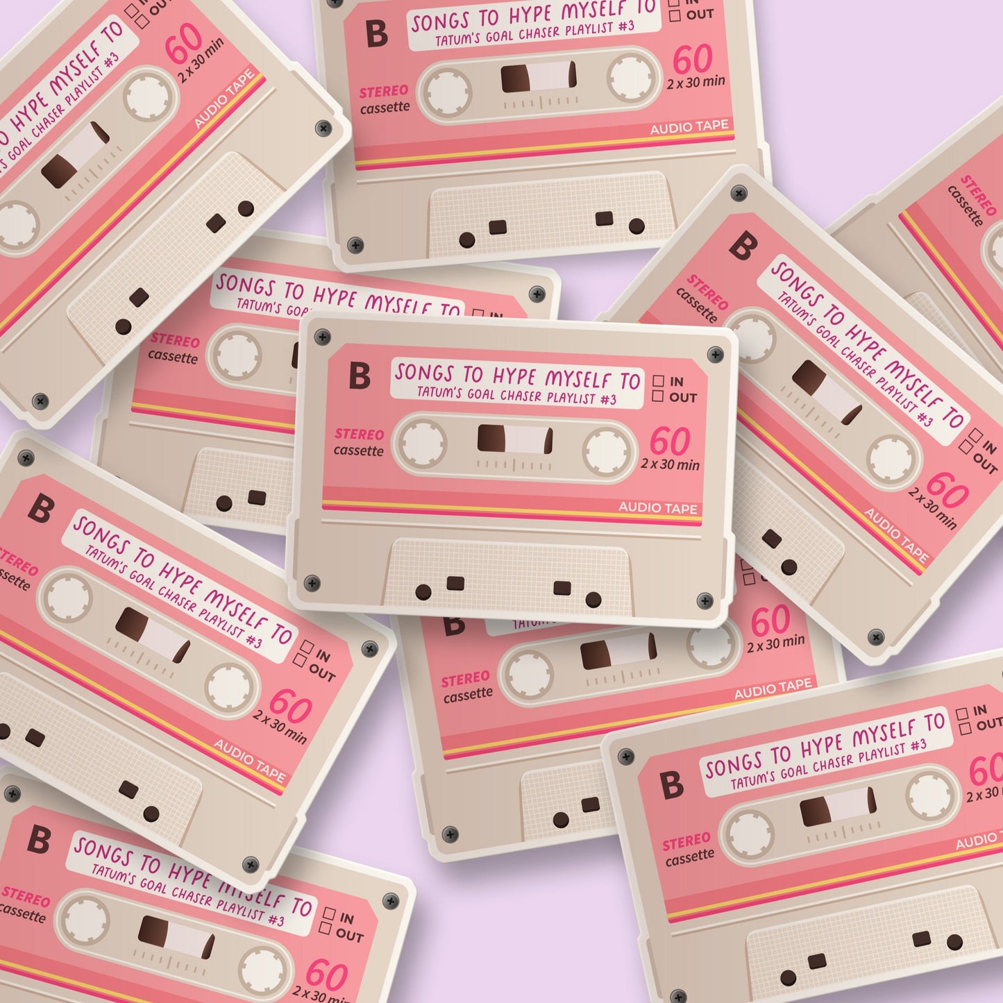 Tatum's Hype Playlist Mixtape Sticker