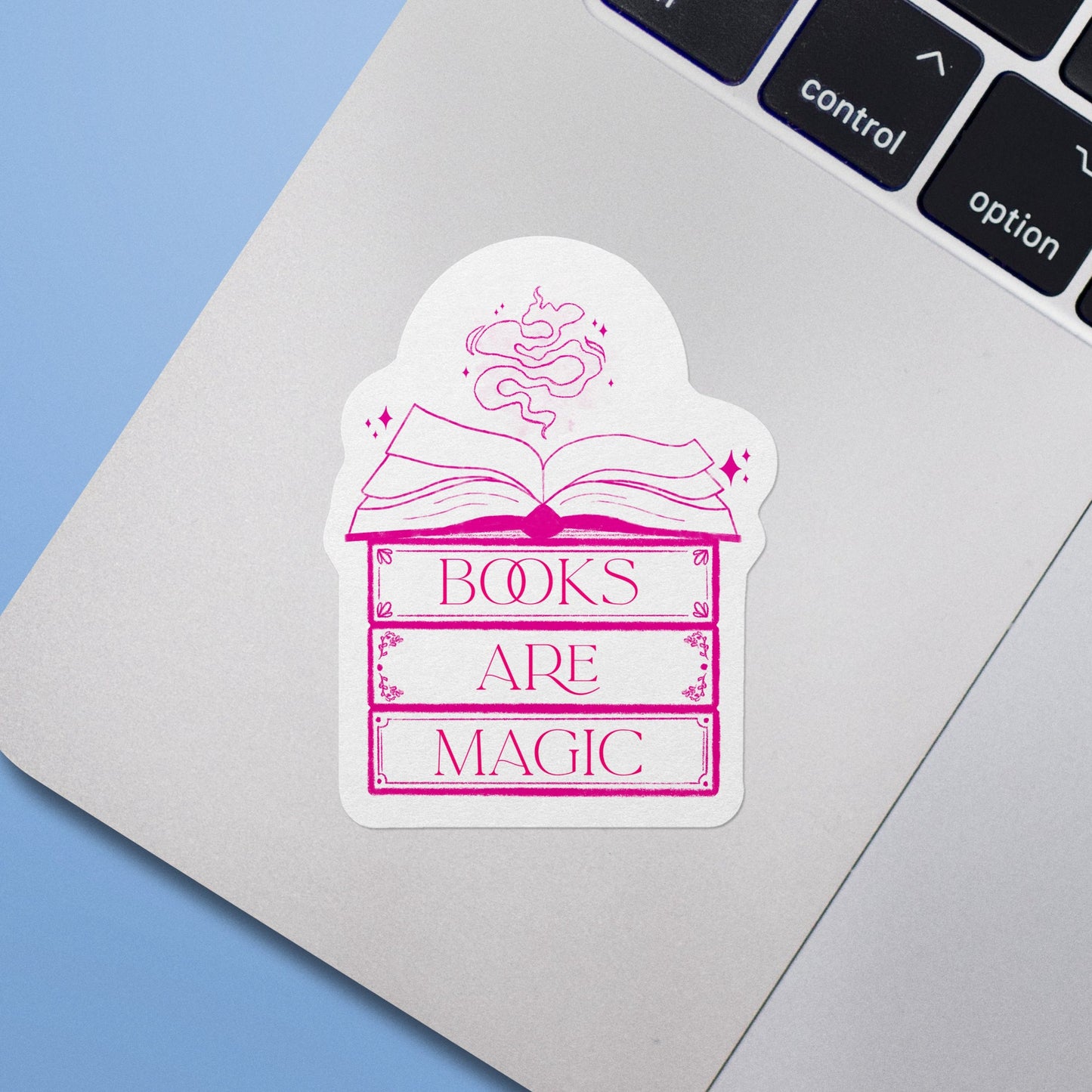 Books are Magic Bookstack Sticker