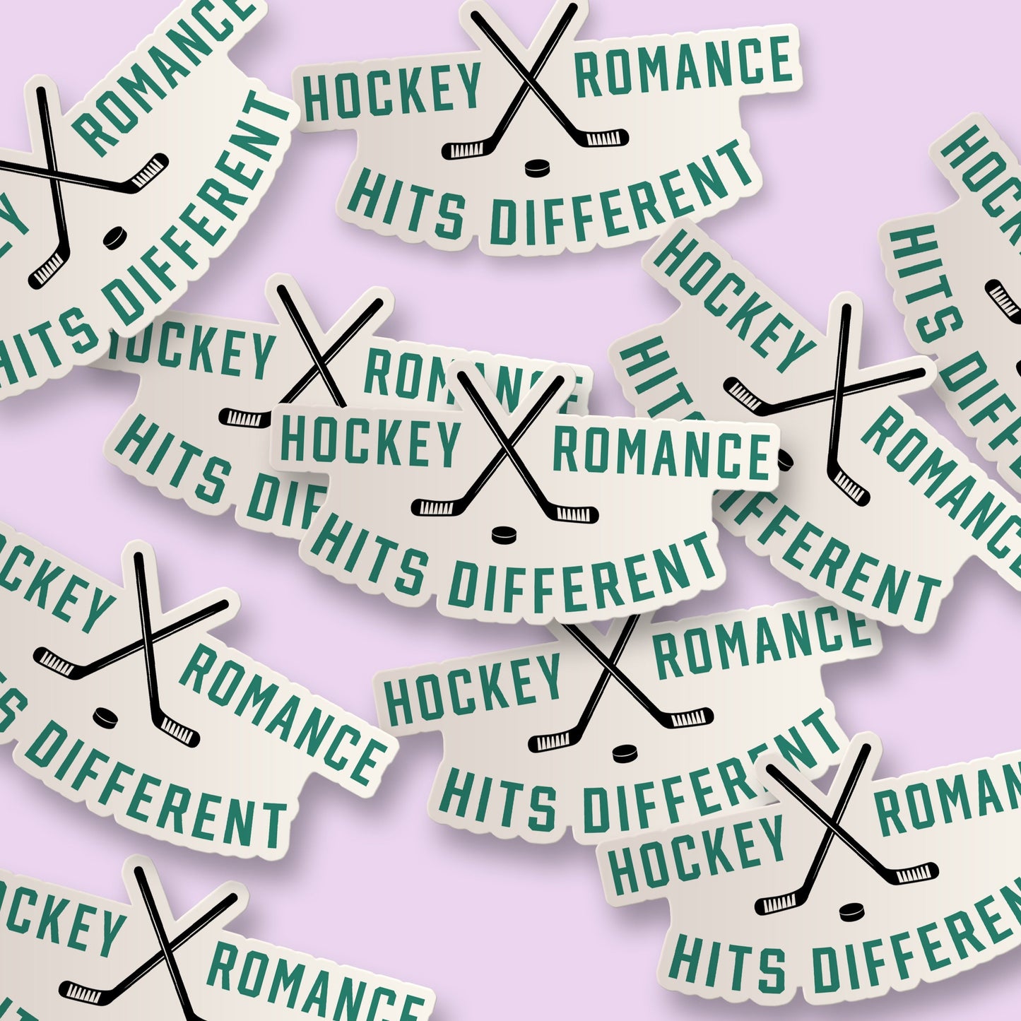 Hockey Romance Hits Different Sticker