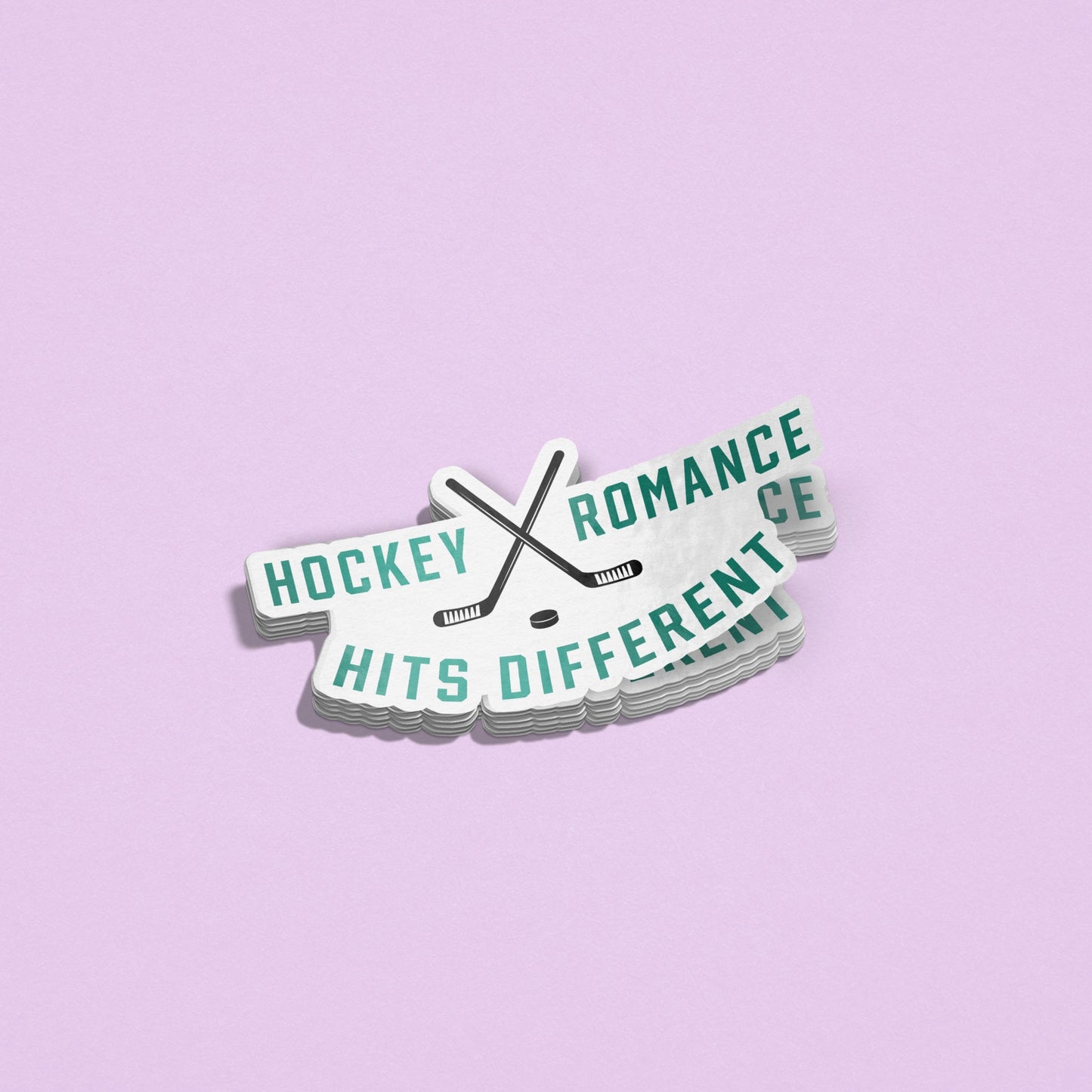 Hockey Romance Hits Different Sticker