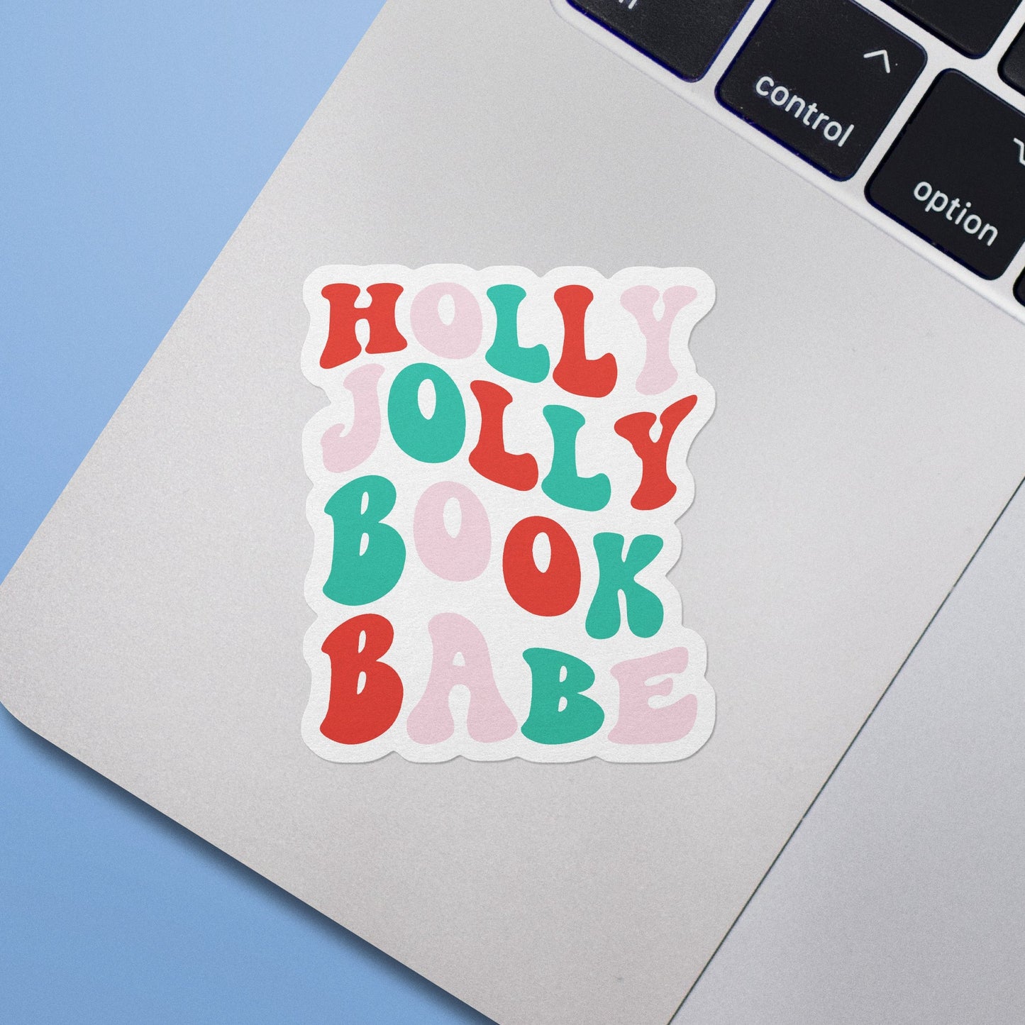 Holly Jolly Book Babe Sticker