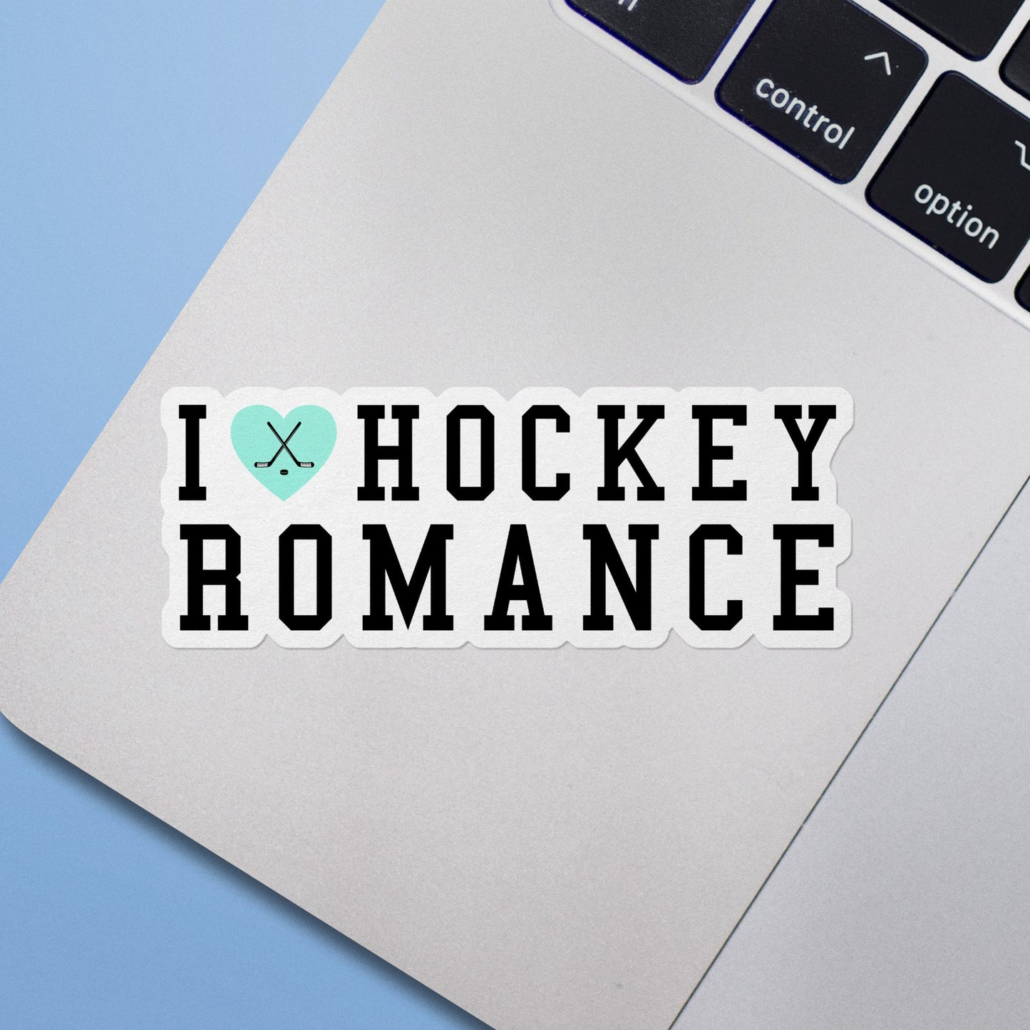 I Heart Hockey Romance Sticker