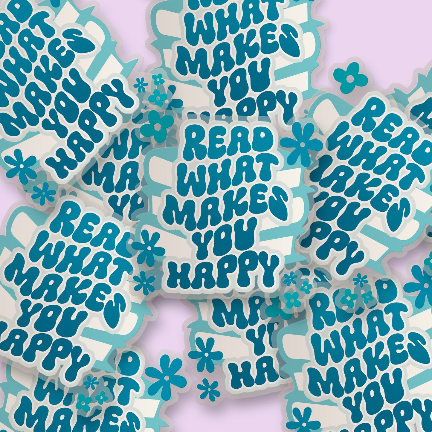 Read What Makes You Happy Sticker