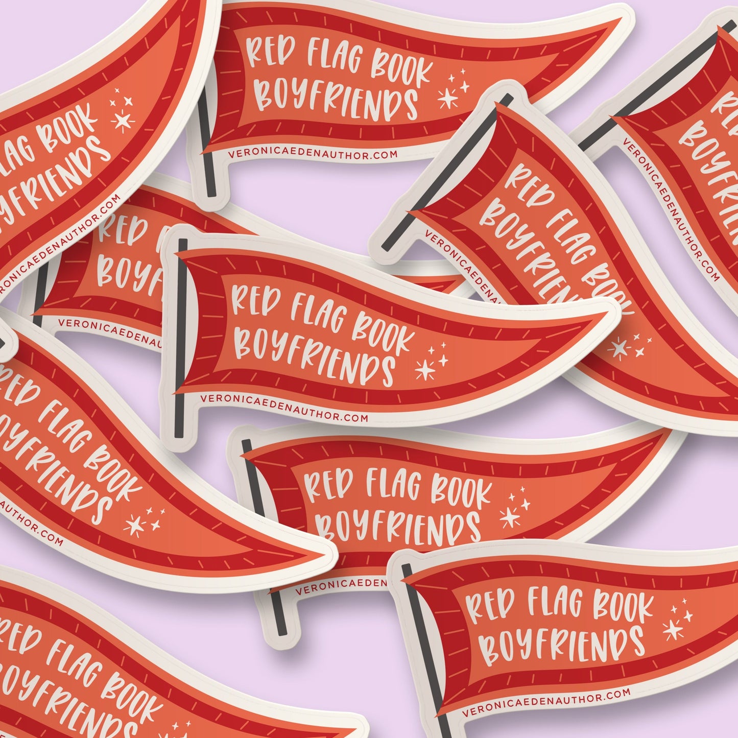 Red Flag Book Boyfriends Sticker