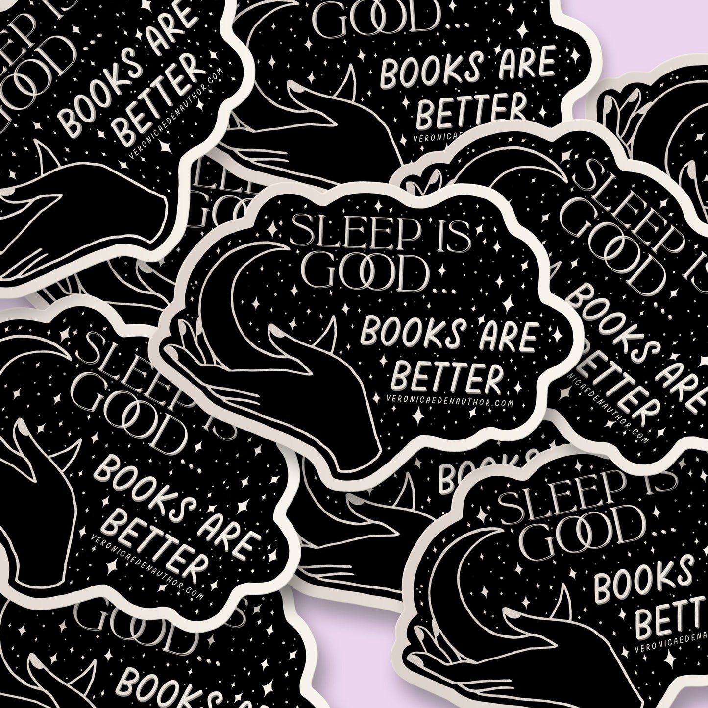 Sleep is Good Books are Better Sticker
