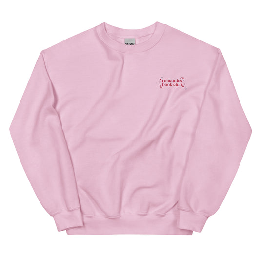 Romantics Book Club Embroidered Crewneck