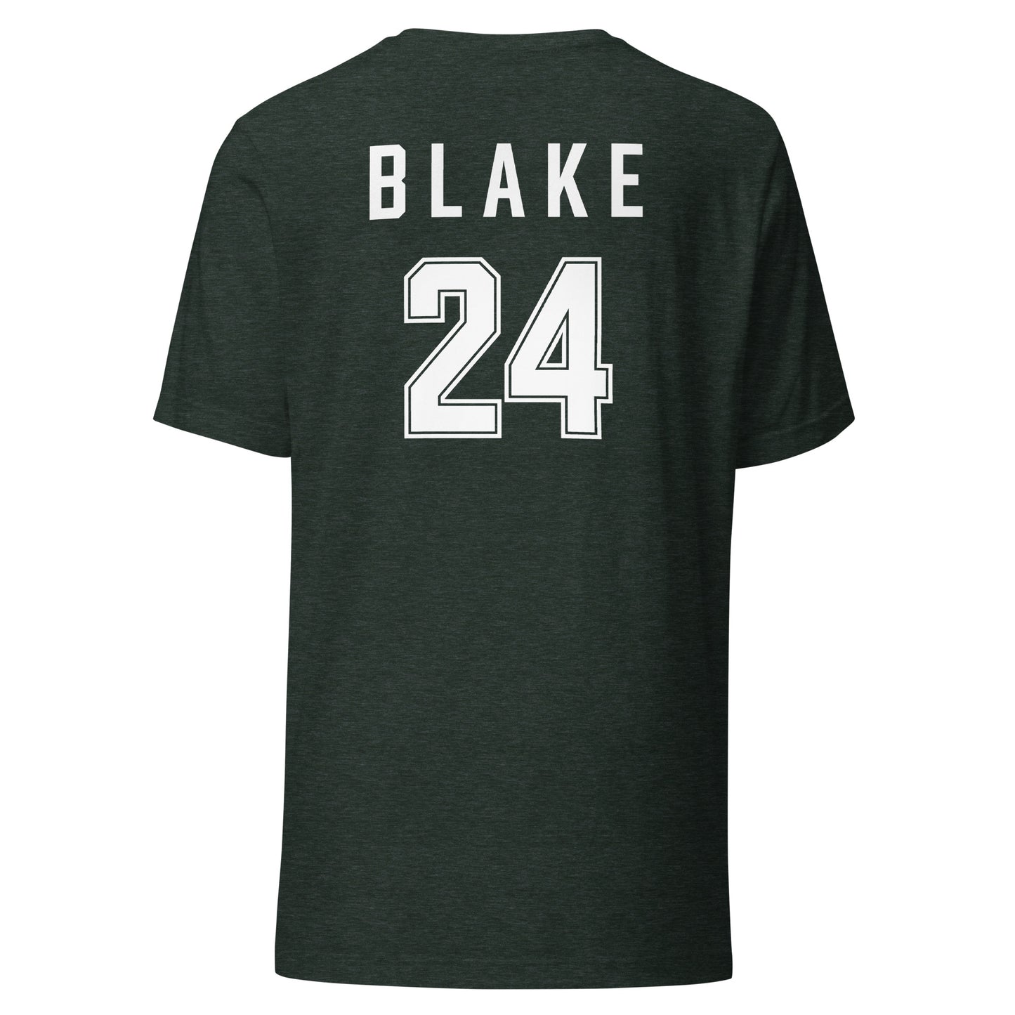 Blake #24 Heston U Hockey T-Shirt (Light on Dark)