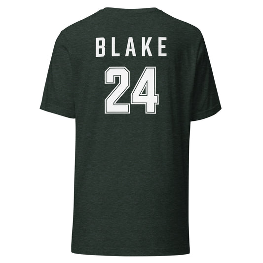 Blake #24 Heston U Hockey T-Shirt (Light on Dark)