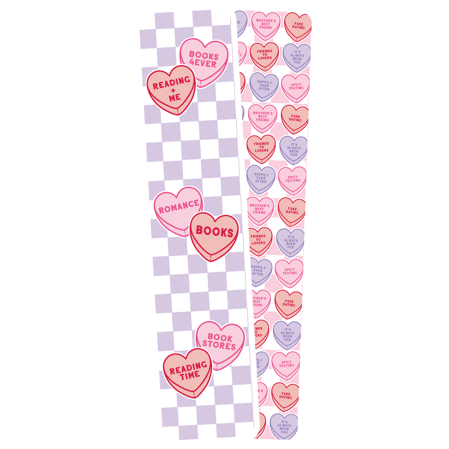 Candy Heart Tropes Bookmarks