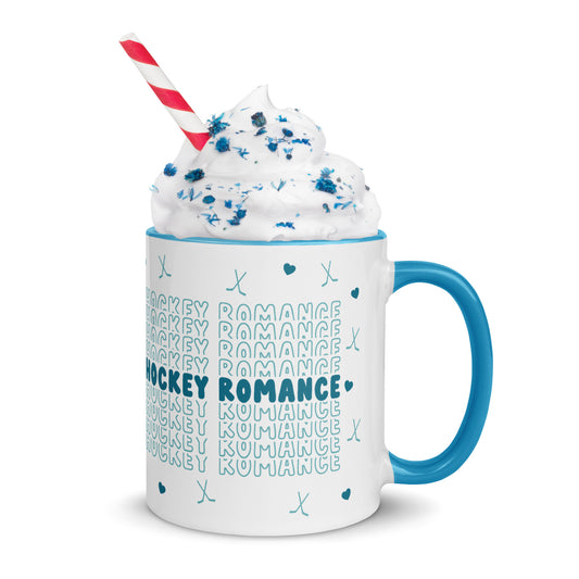Hockey Romance Blue Interior Mug