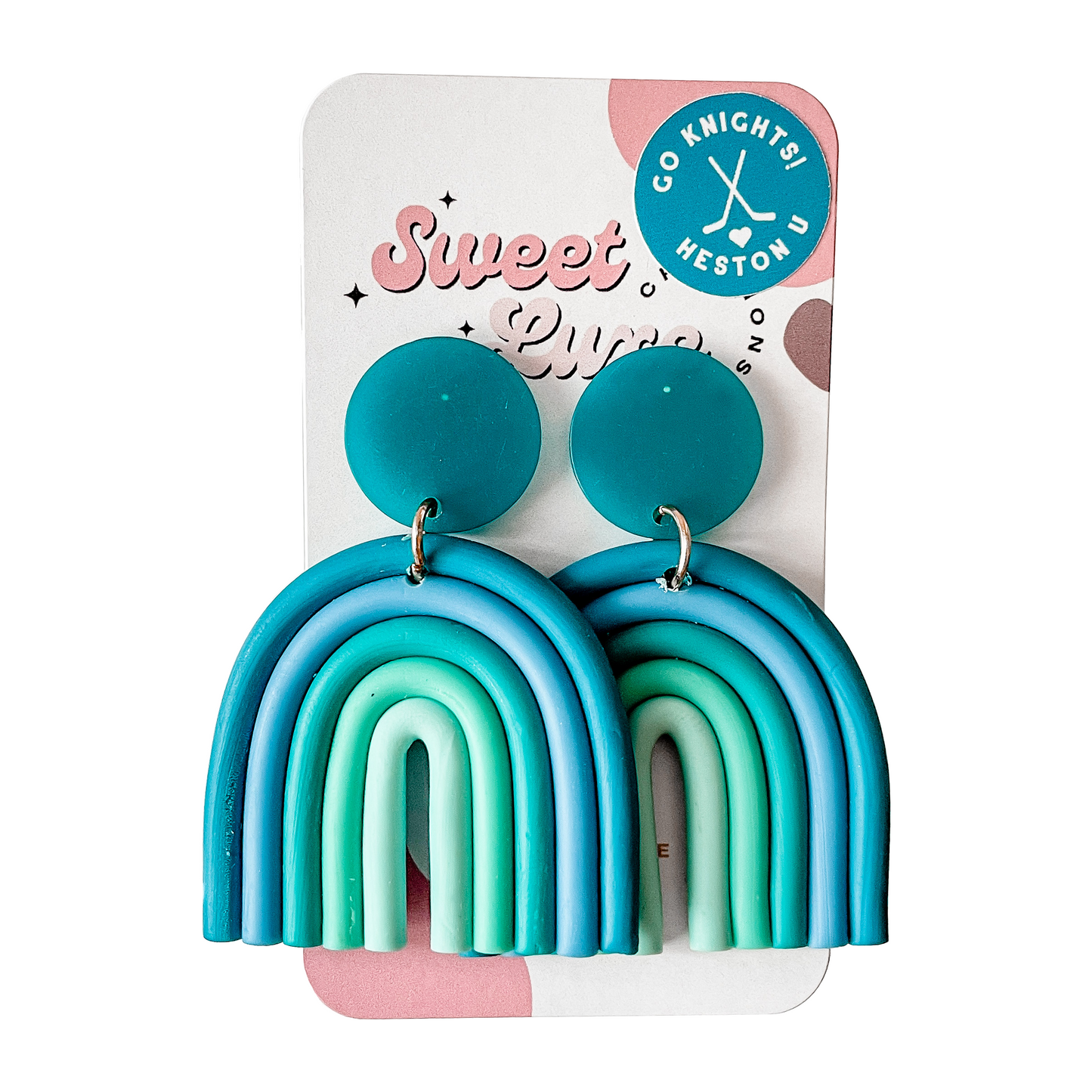 Eve's Earrings - Blue Heston U Rainbow Arches