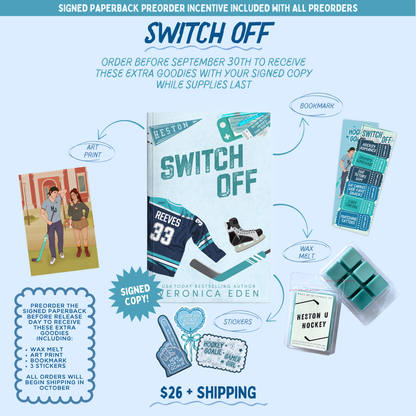 Switch Off Signed Paperback PREORDER