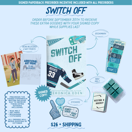 Switch Off Signed Paperback PREORDER