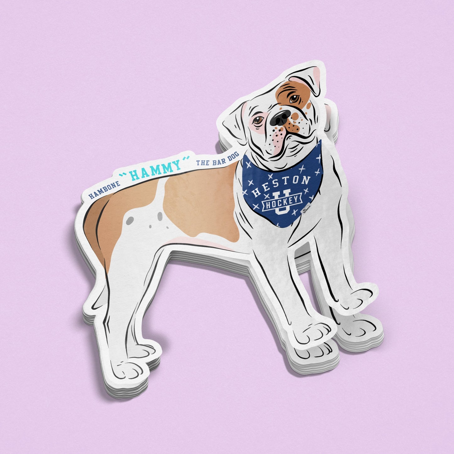 Hammy the Bar Dog Sticker