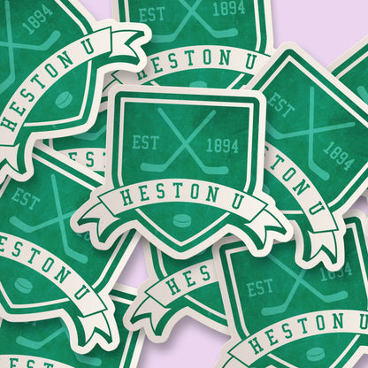 Heston University Crest Sticker