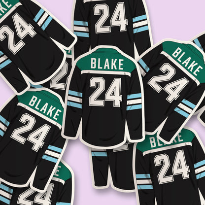 Easton Blake #24 Hockey Jersey Sticker