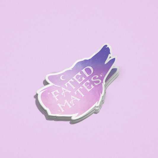 Fated Mates Wolf Silhouette Sticker