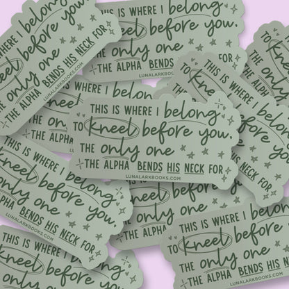 Caden Annotated Quote Green Sticker