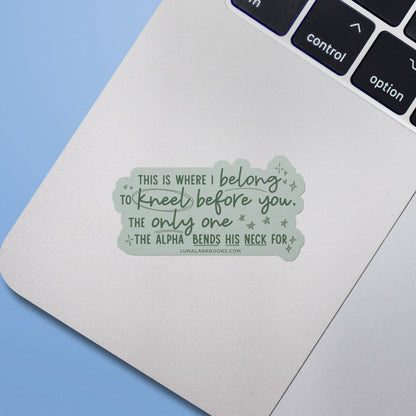 Caden Annotated Quote Green Sticker