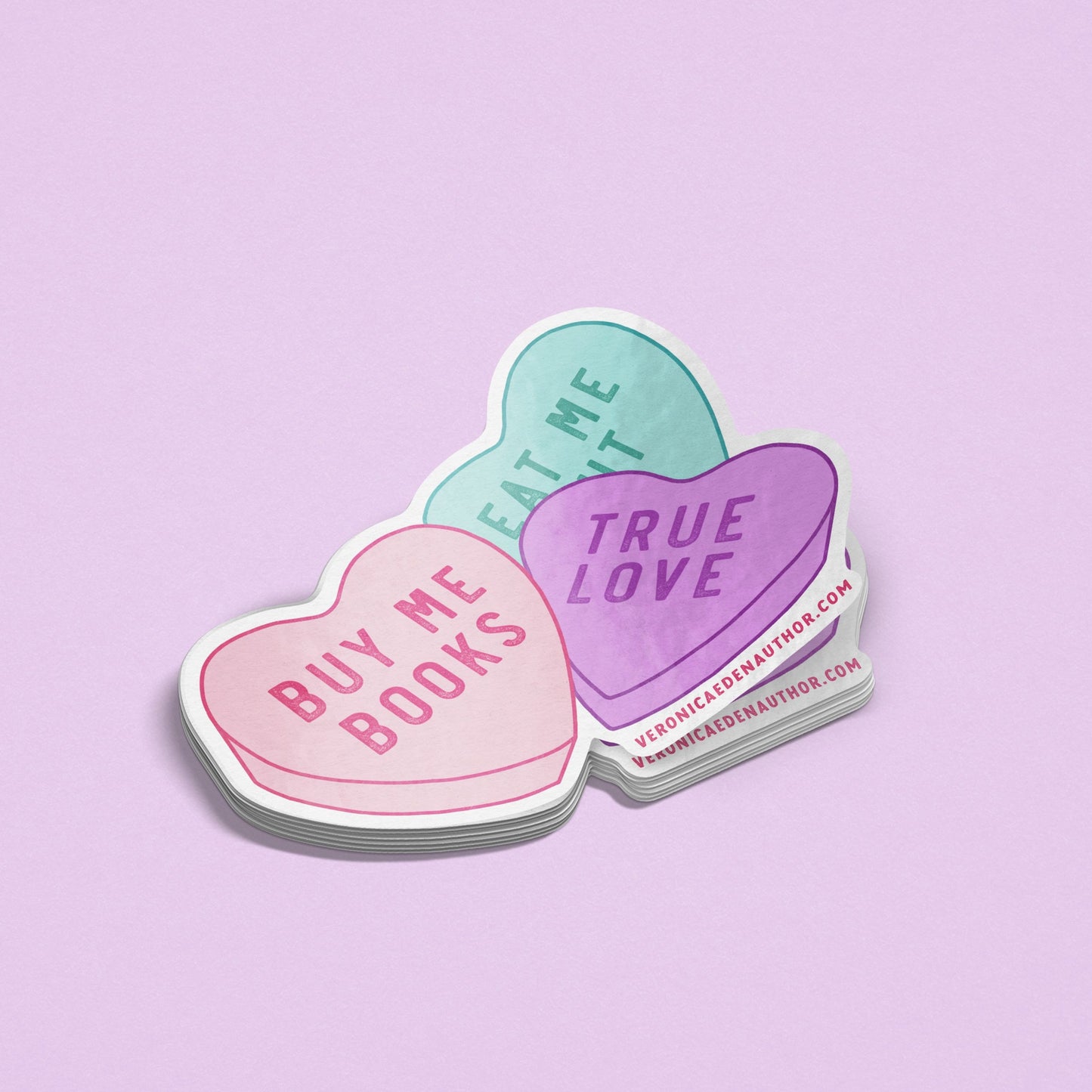 Buy Me Books Candy Hearts Sticker