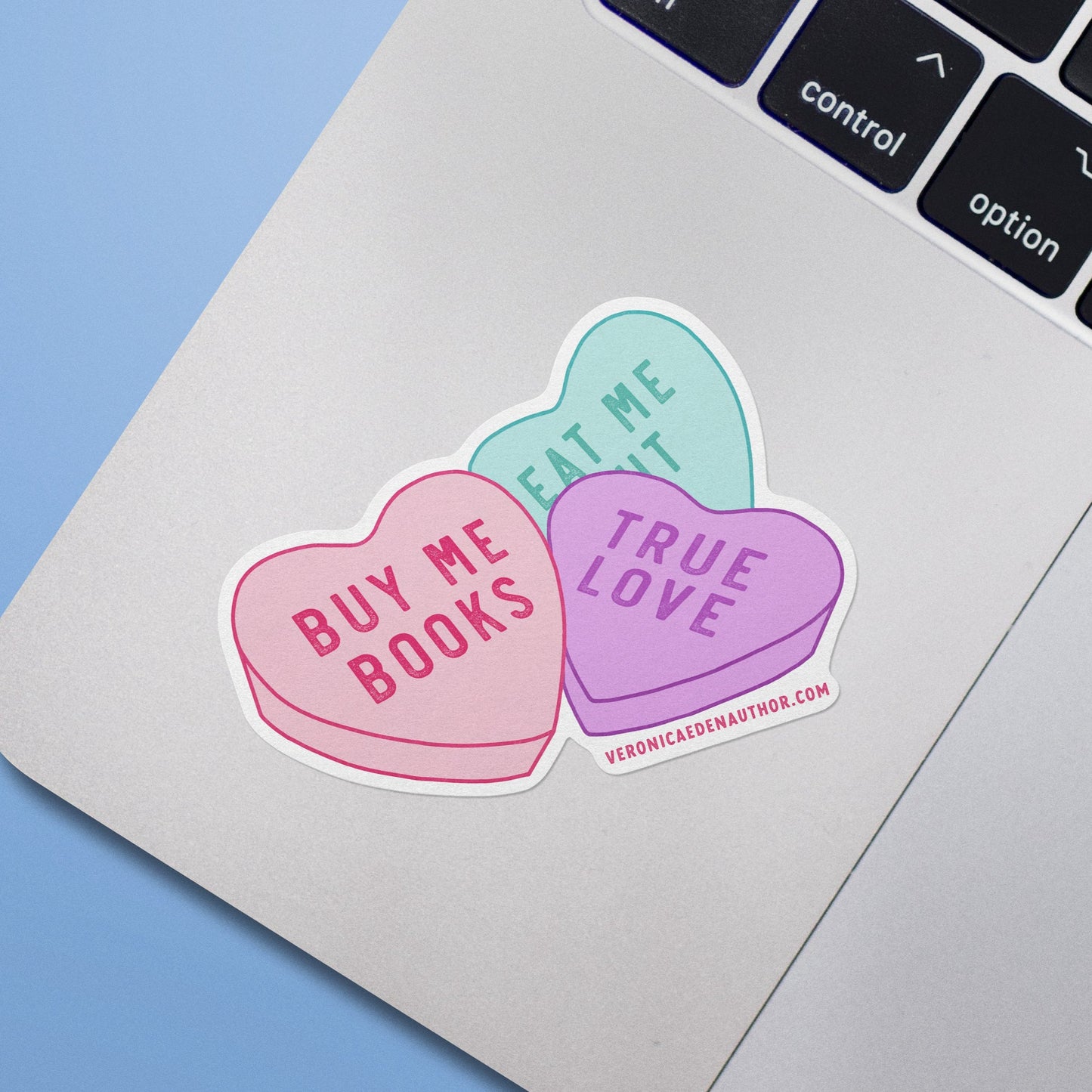 Buy Me Books Candy Hearts Sticker