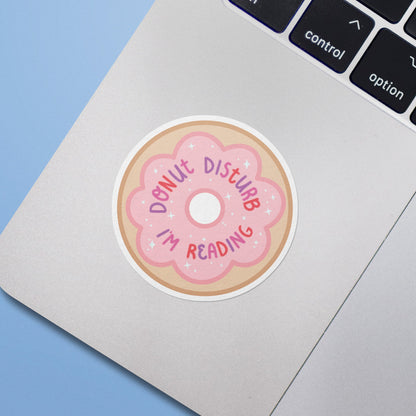 Donut Disturb I'm Reading Sticker