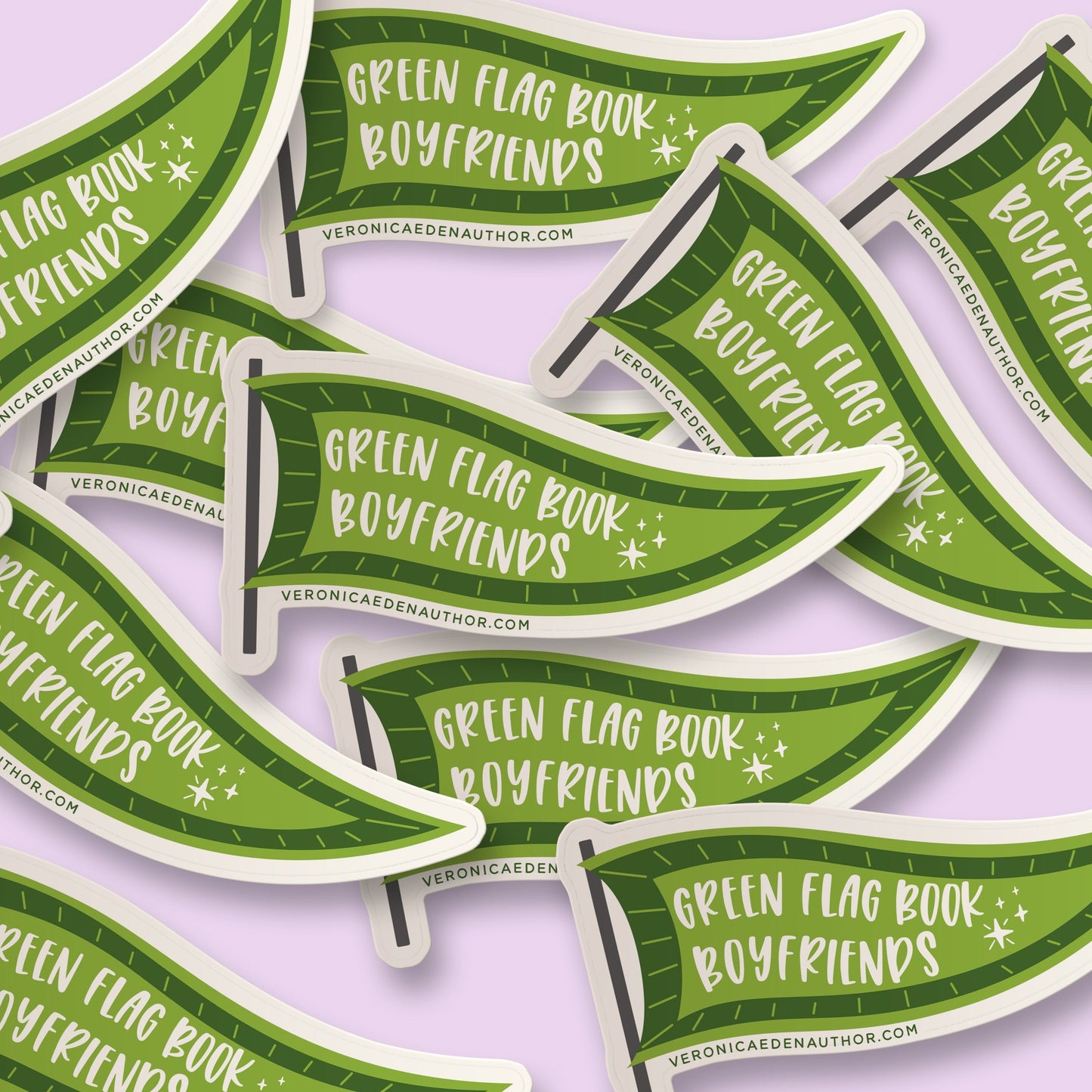 Green Flag Book Boyfriends Sticker