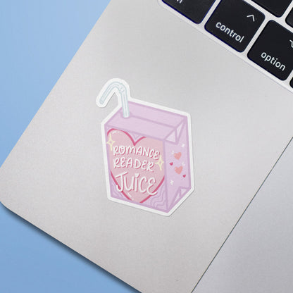 Romance Reader Juice Box Sticker