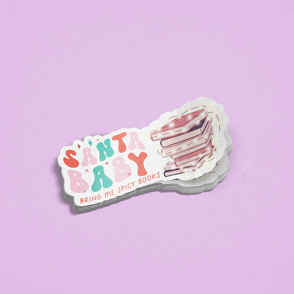 Santa Baby Bring Me Spicy Books Sticker