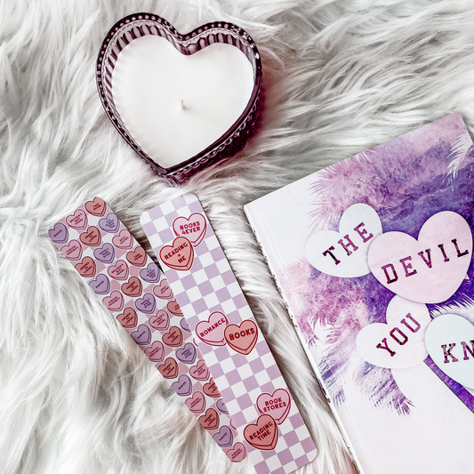 Candy Heart Tropes Bookmarks